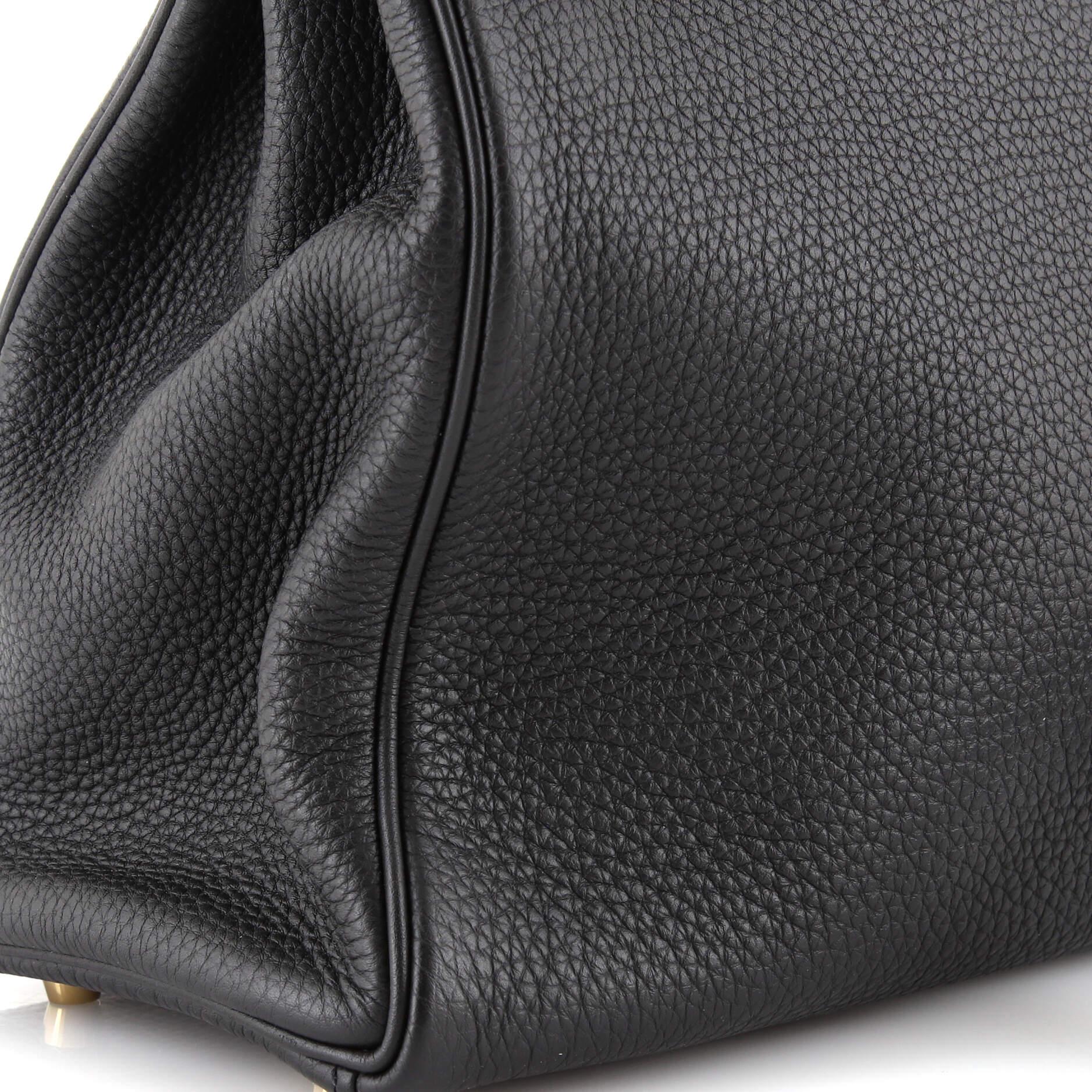 Hermes Kelly Handbag Noir Togo with Gold Hardware 32 For Sale 5
