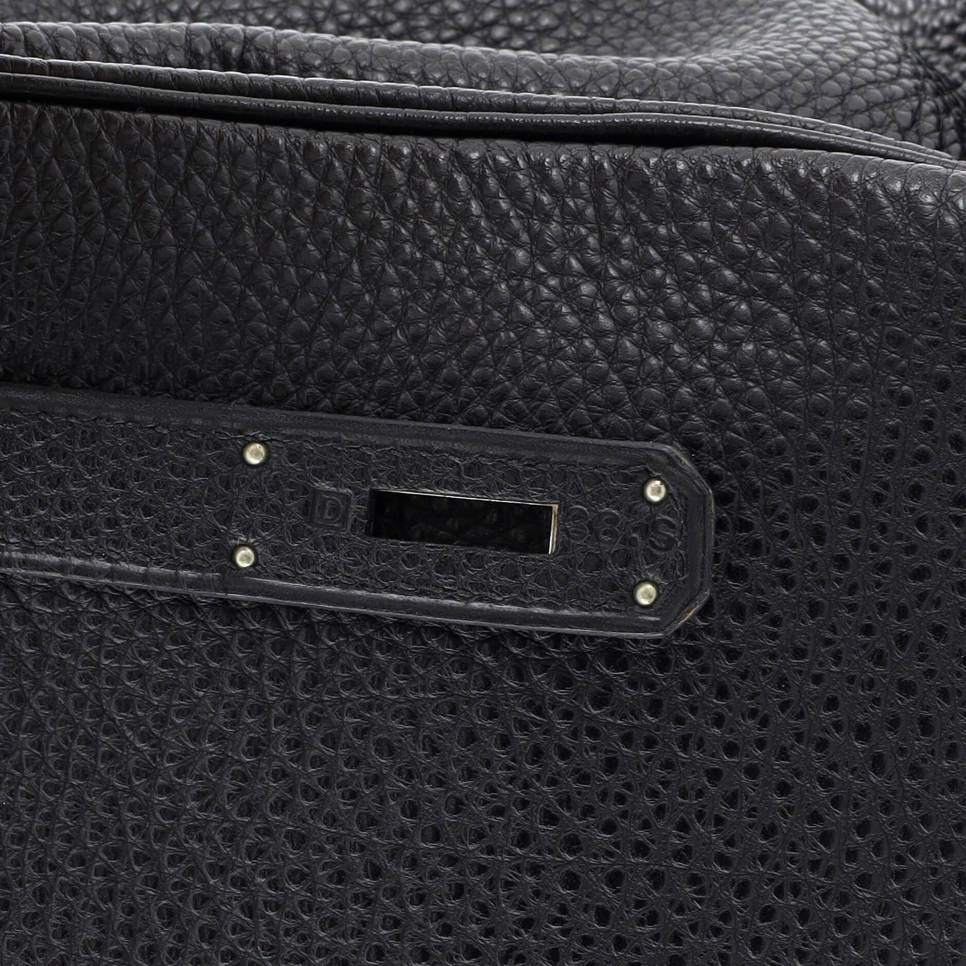 Hermes Kelly Handbag Noir Togo with Palladium Hardware 32 9