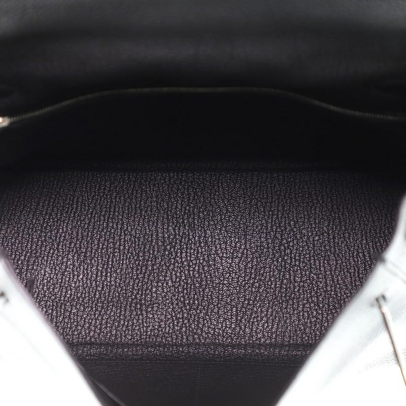 Hermes Kelly Handbag Noir Togo with Palladium Hardware 32 1