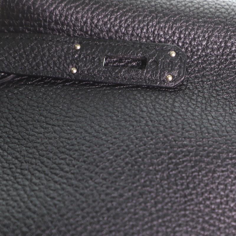 Hermes Kelly Handbag Noir Togo with Palladium Hardware 32 3