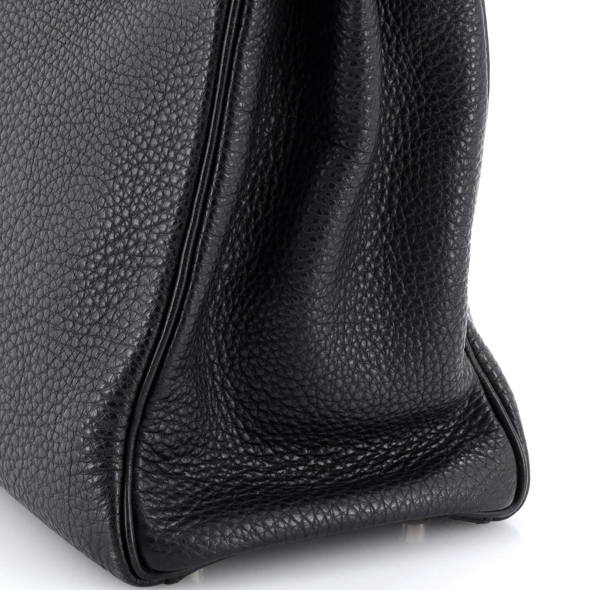 Hermes Kelly Handbag Noir Togo with Palladium Hardware 32 5