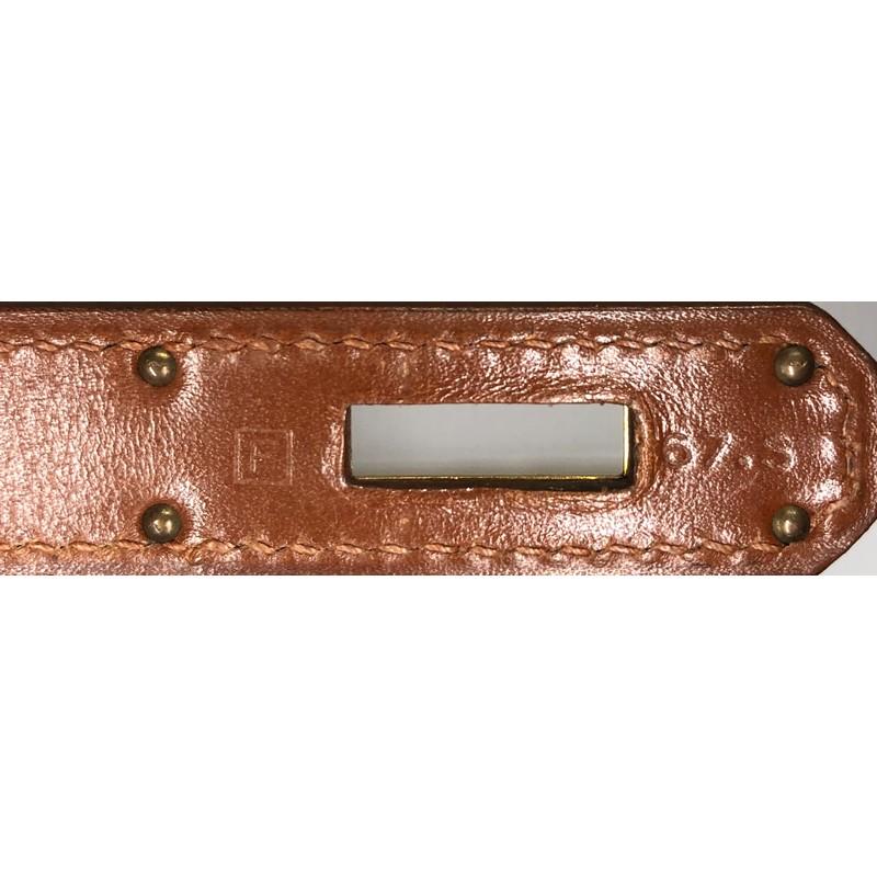 Hermes Kelly Handbag Noisette Box Calf with Gold Hardware 35 5
