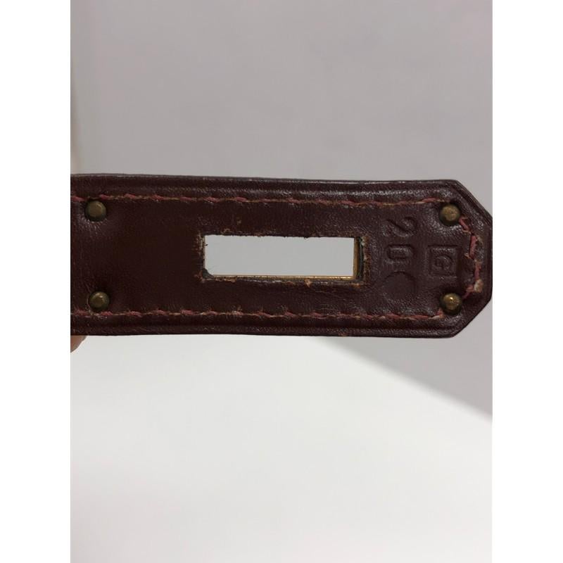 Hermes Kelly Handbag Noisette Box Calf With Gold Hardware 35  7