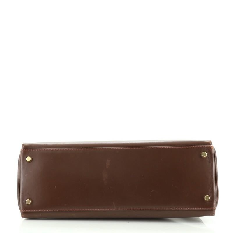 Women's or Men's Hermes Kelly Handbag Noisette Box Calf With Gold Hardware 35 