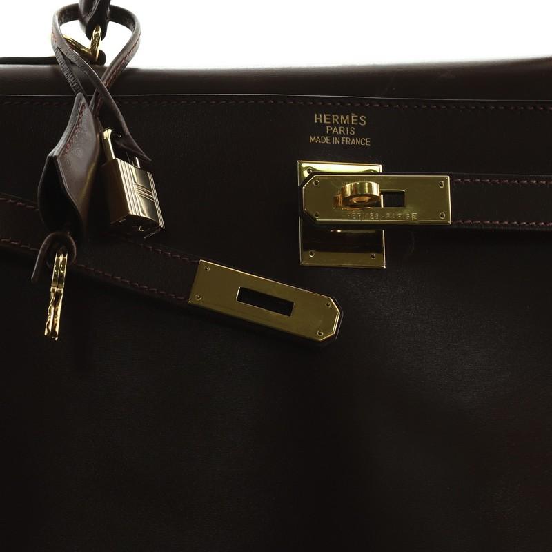 Hermes Kelly Handbag Noisette Box Calf With Gold Hardware 35  2