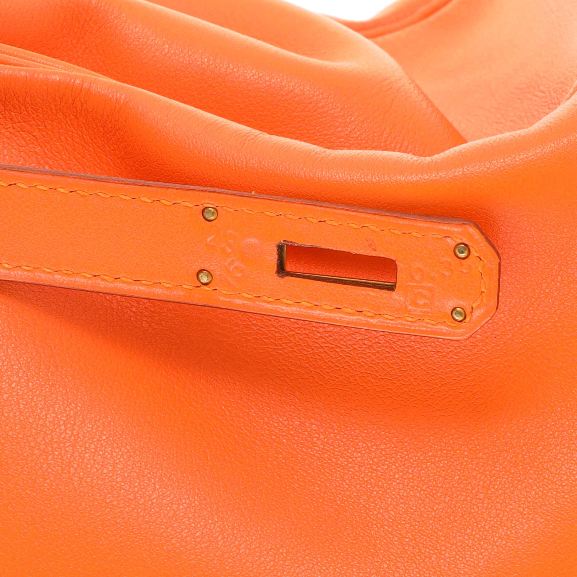 Hermes Kelly Handbag Orange Gulliver with Gold Hardware 32 6