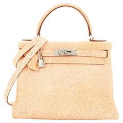 HERMES Togo Kelly Retourne 28 Orange 1300440