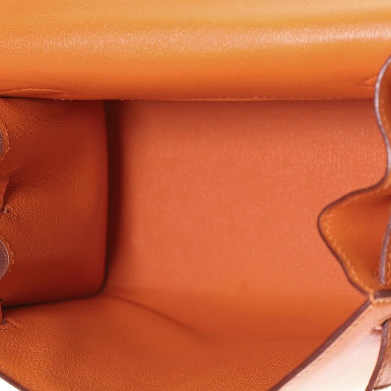 Women's or Men's Hermes  Kelly Handbag Orange H Gulliver with Gold Hardware 20