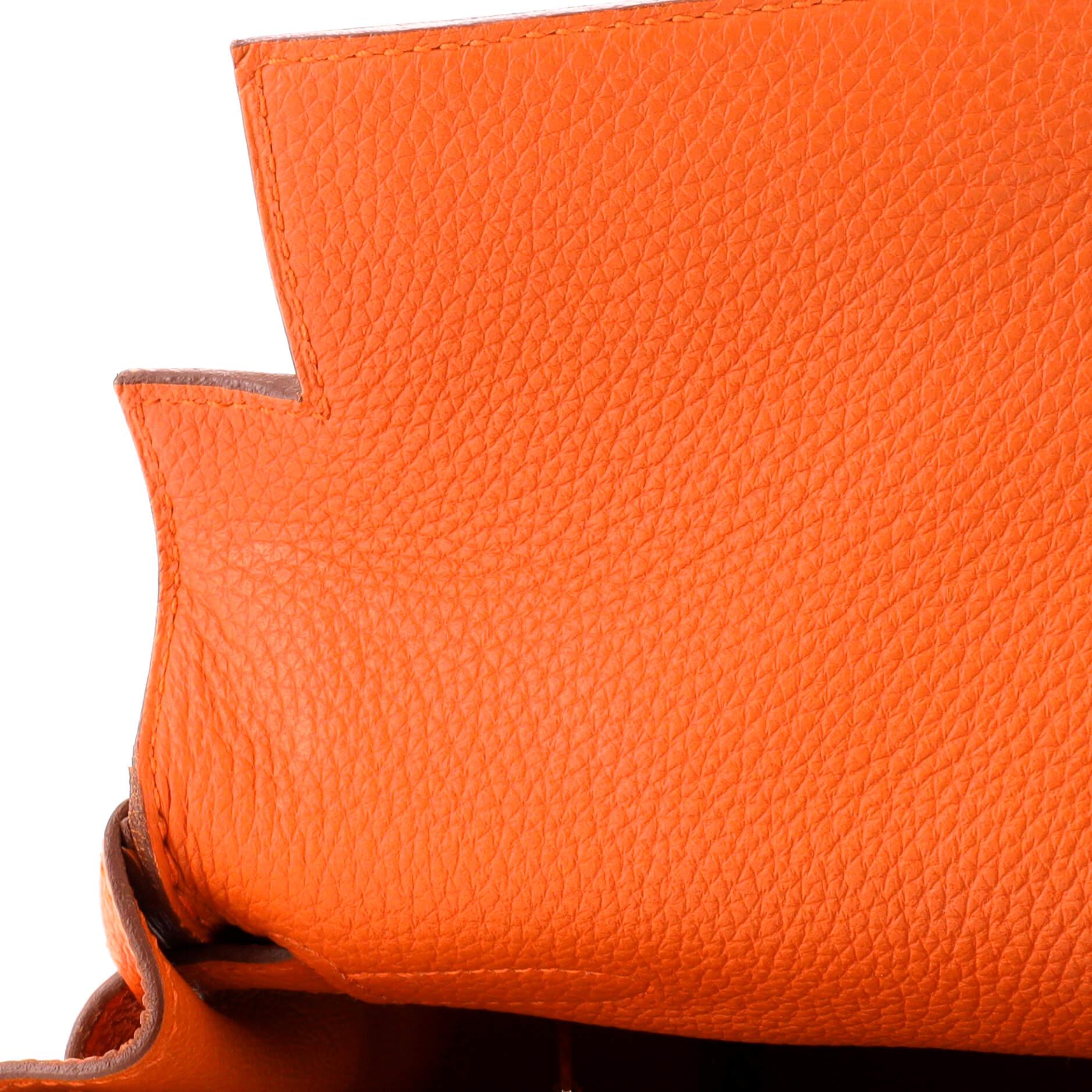 Hermes Kelly Handbag Orange H Togo with Gold Hardware 28 5