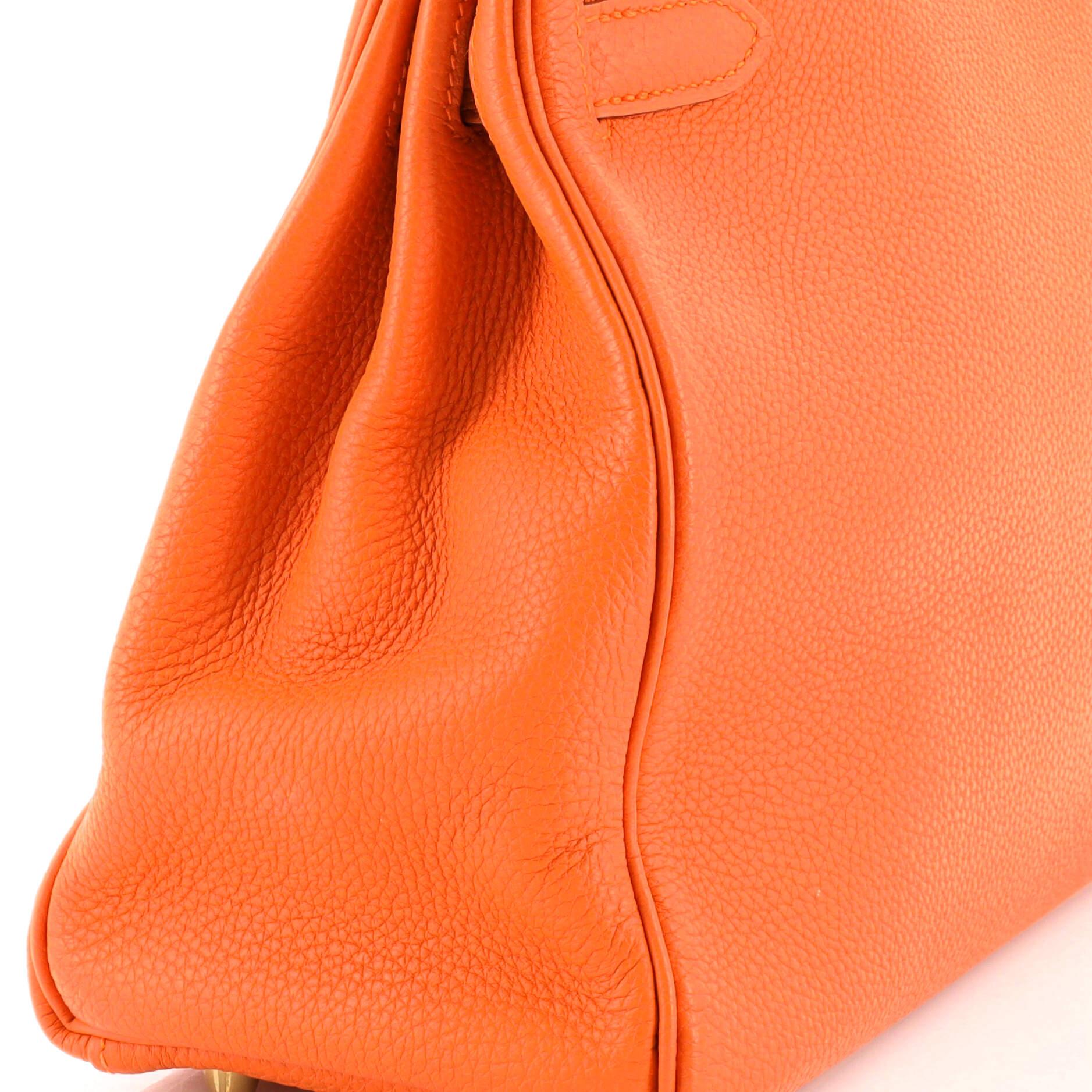 Hermes Kelly Handbag Orange H Togo with Gold Hardware 28 2