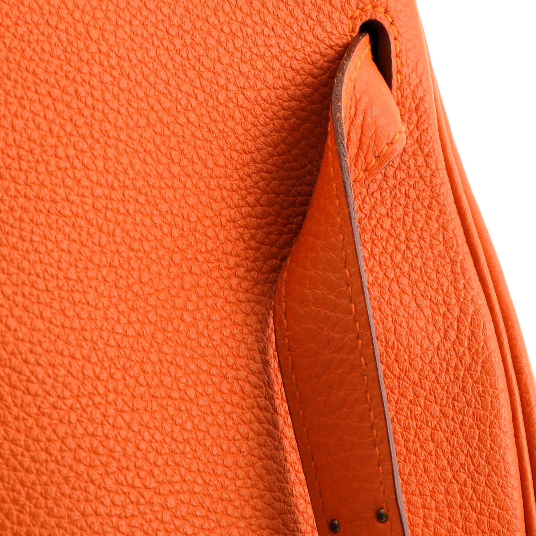 Hermes Kelly Handbag Orange H Togo with Gold Hardware 28 3