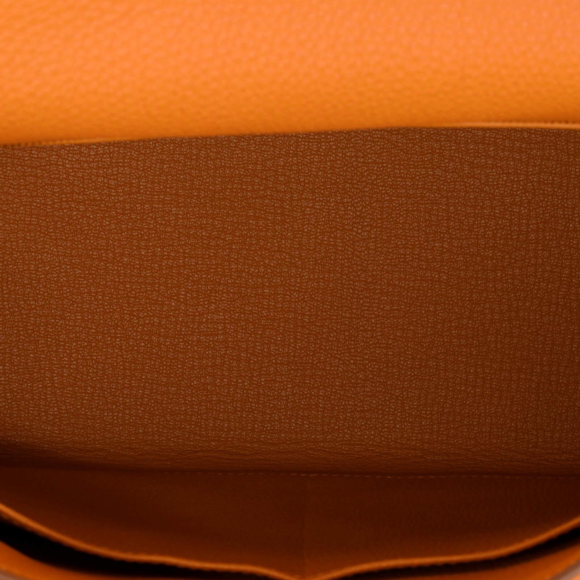 Hermes Kelly Handbag Orange H Togo with Gold Hardware 32 2