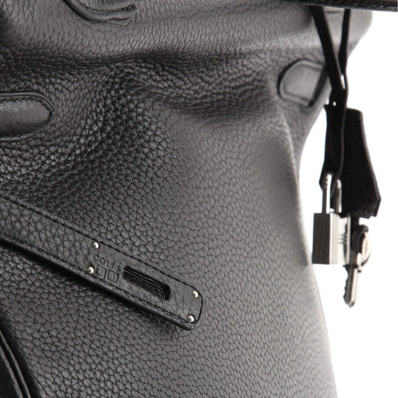 Hermes Kelly Handbag Plomb Clemence with Palladium Hardware 35 7