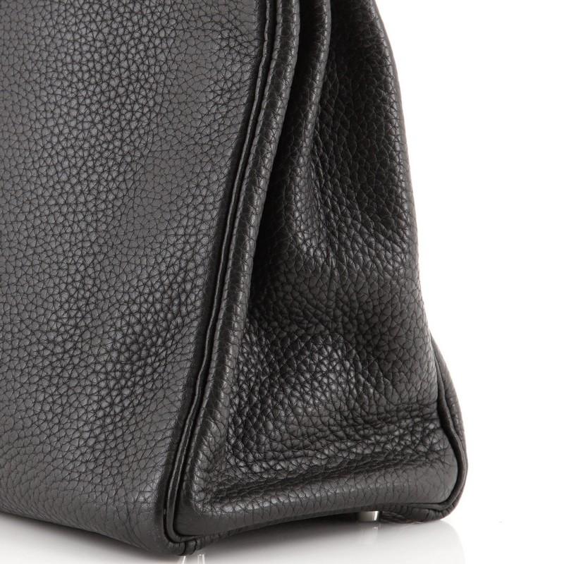 Hermes Kelly Handbag Plomb Clemence with Palladium Hardware 35 4