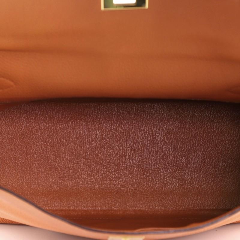 Women's or Men's  Hermes  Kelly Handbag Potiron Togo with Gold Hardware 32