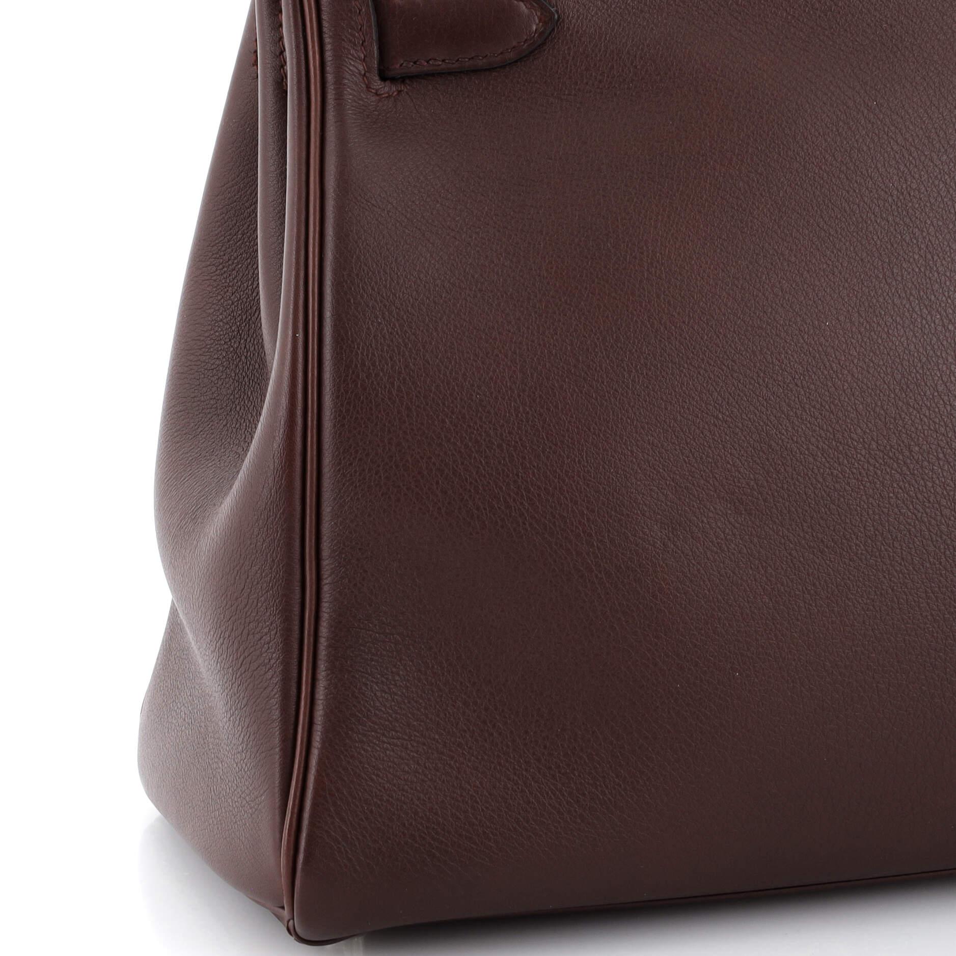 Hermes Kelly Handbag Prune Swift with Palladium Hardware 28 3