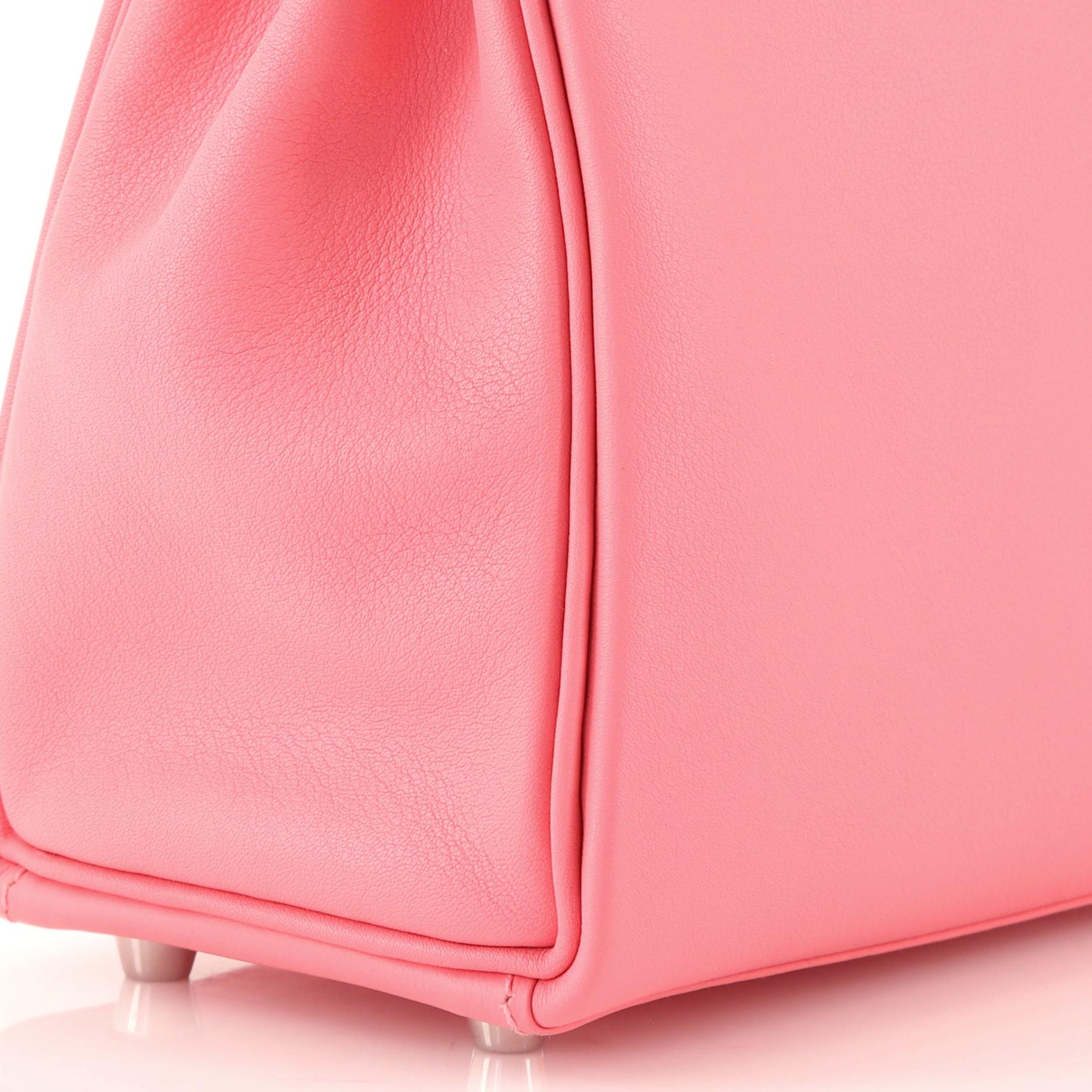 Hermes Kelly Handbag Rose Azalée Swift with Palladium Hardware 25 2