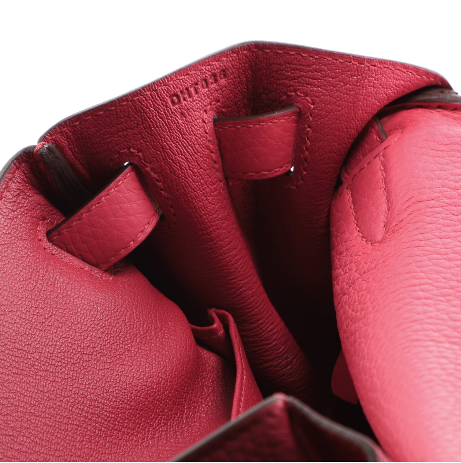 Hermes Kelly Handbag Rose Extreme Clemence with Gold Hardware 28 2