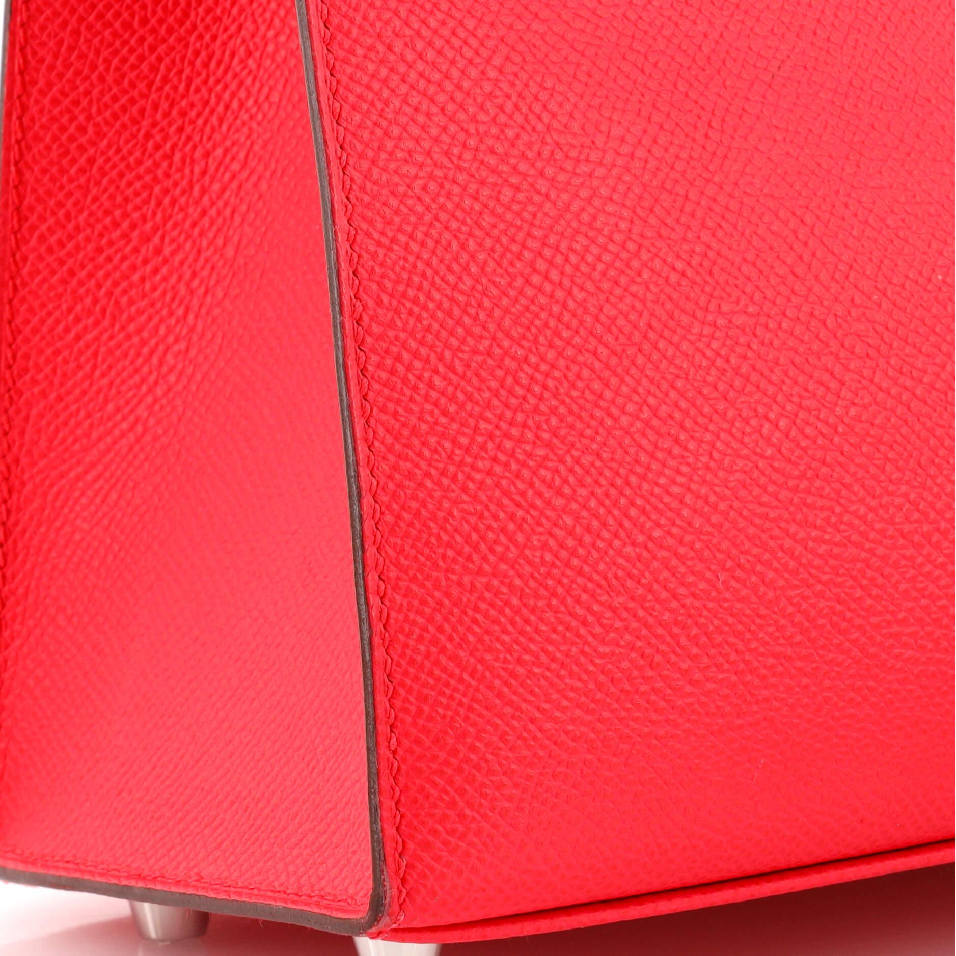 Hermes Kelly Handbag Rose Extreme Epsom with Palladium Hardware 25 5
