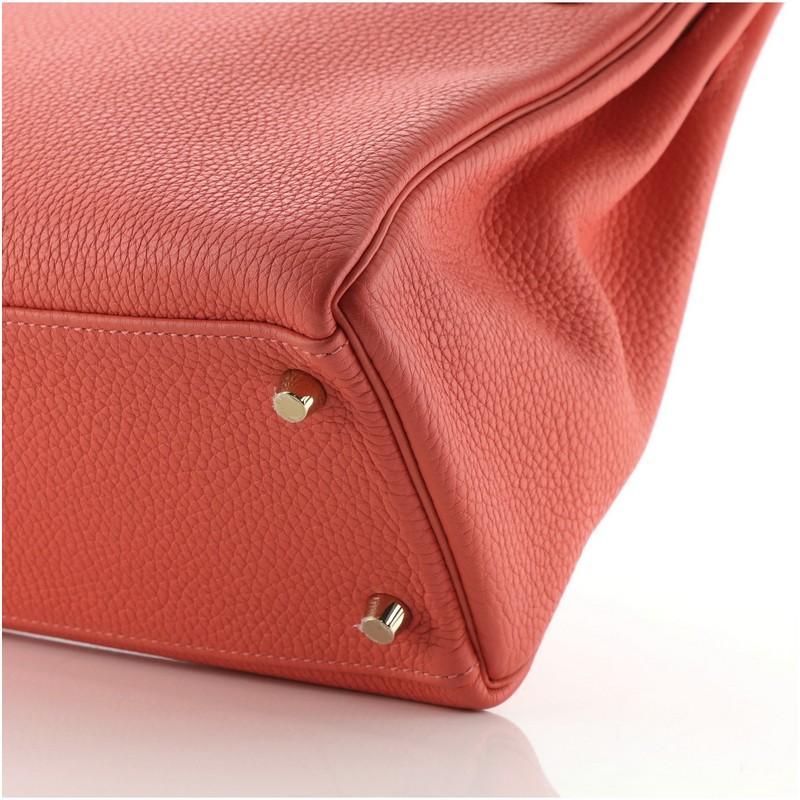 Hermes Kelly Handbag Rose Jaipur Clemence with Gold Hardware 32 2
