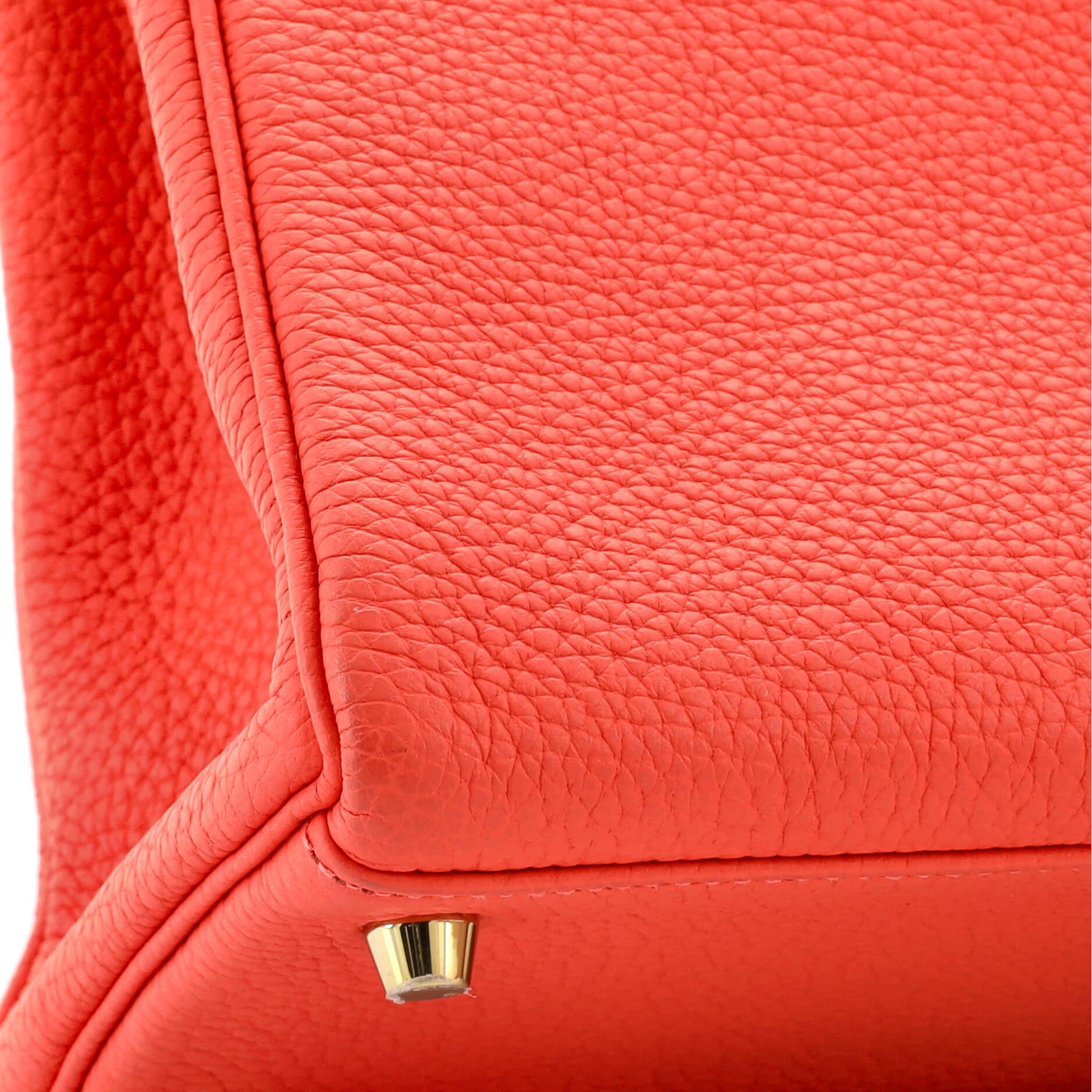 Hermes Kelly Handbag Rose Jaipur Clemence with Gold Hardware 32 2