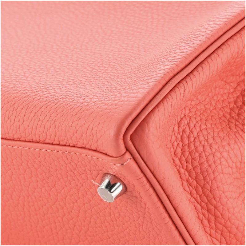 Hermes Kelly Handbag Rose Jaipur Clemence with Palladium Hardware 28 2