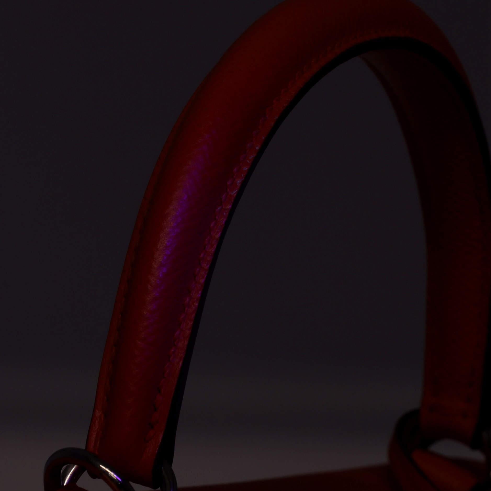 Hermes Kelly Handbag Rose Jaipur Epsom with Palladium Hardware 28 For Sale 7