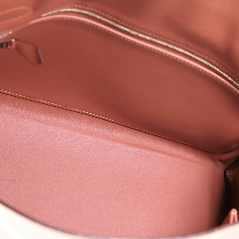 Women's Hermes Kelly Handbag Rosy Swift with Palladium Hardware 32