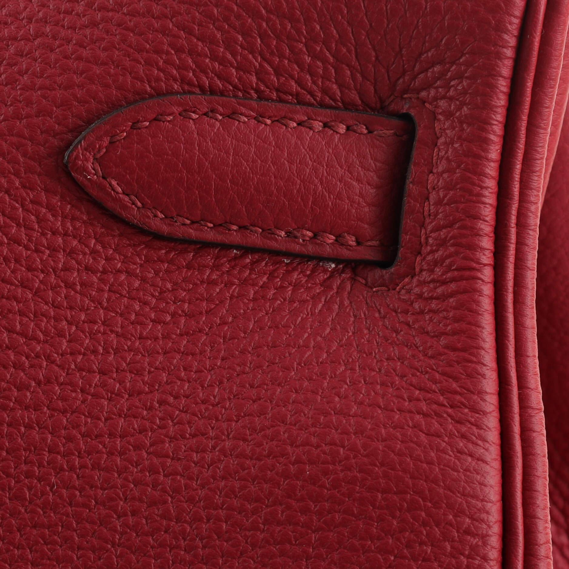 Hermes Kelly Handbag Rouge Grenat Togo with Gold Hardware 32 3