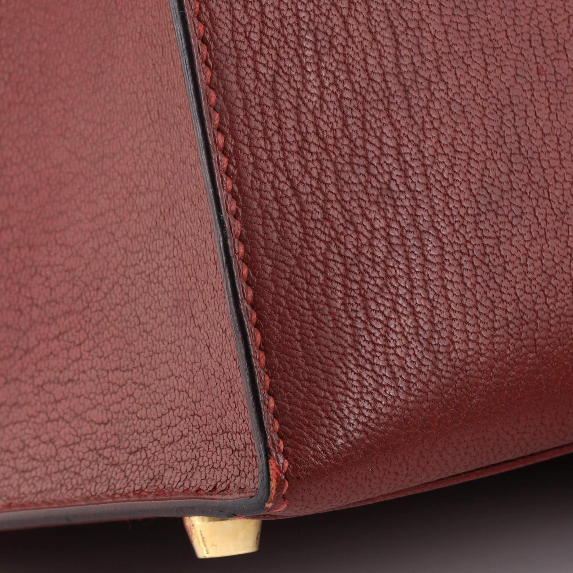 Hermes Kelly Handbag Rouge H Chevre de Coromandel with Gold Hardware 32 4