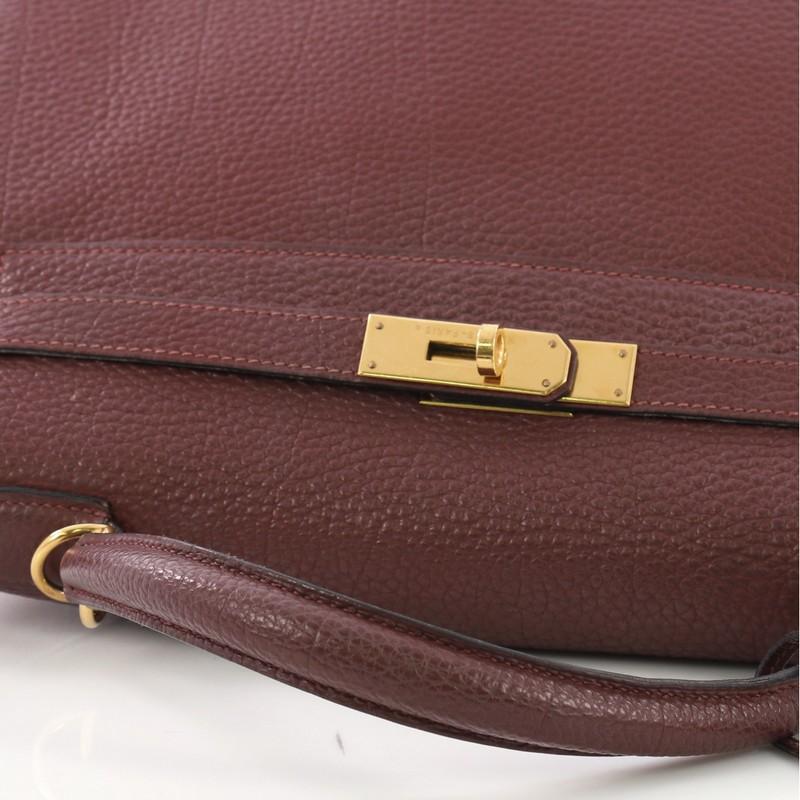 Hermes Kelly Handbag Rouge H Togo with Gold Hardware 32 3