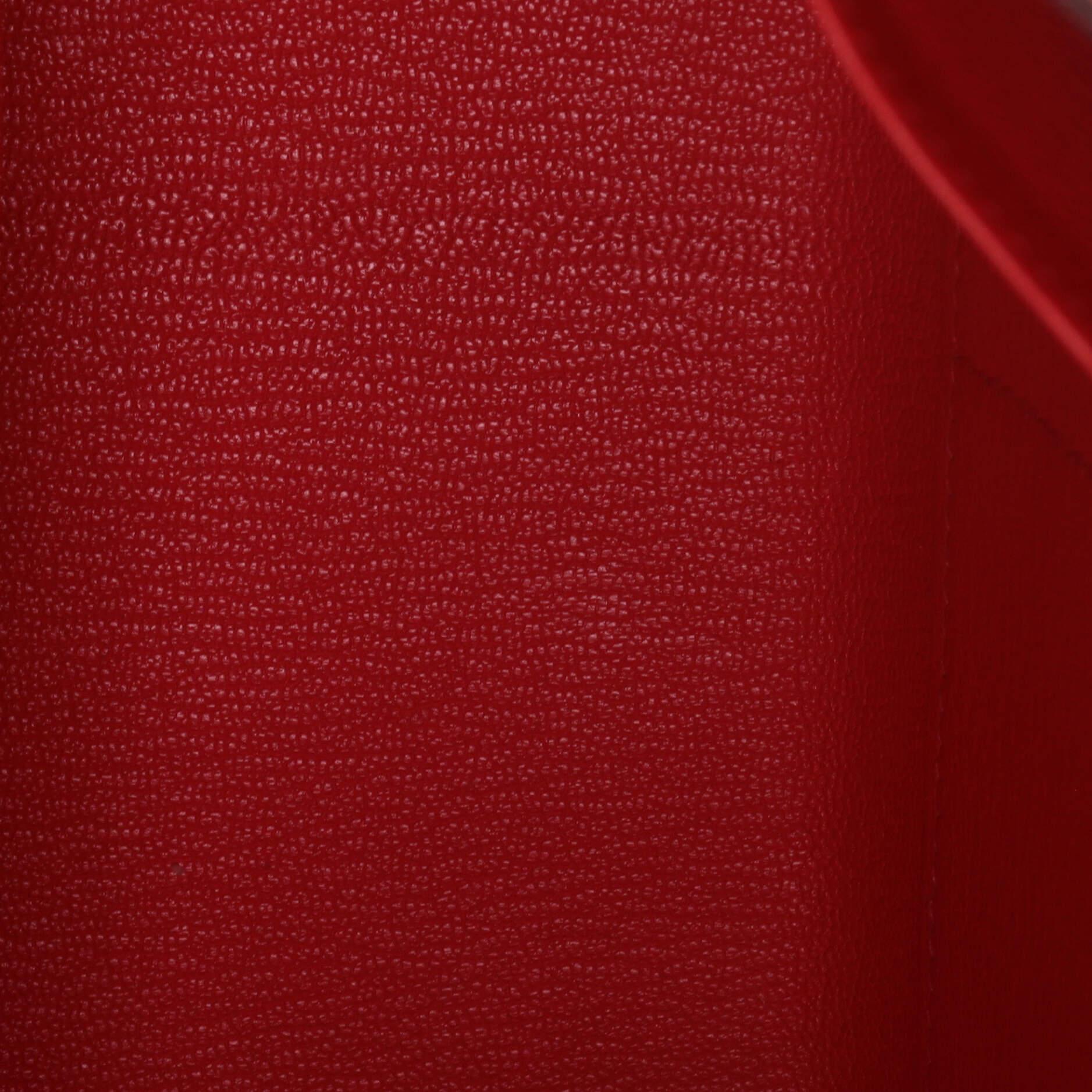 Hermes Kelly Handbag Rouge Pivoine Epsom with Palladium Hardware 28 1