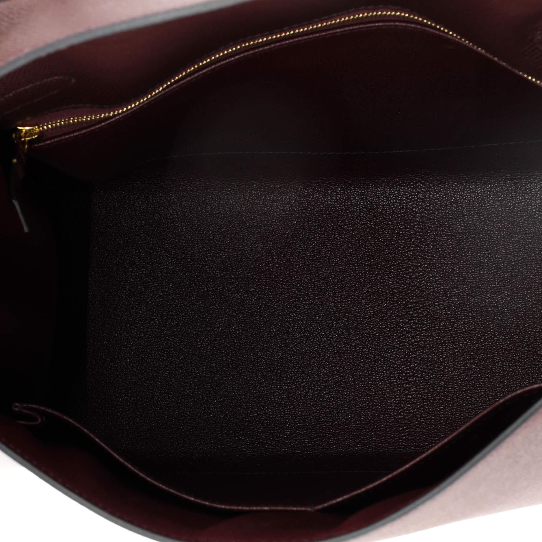 Hermes Kelly Handbag Rouge Sellier Epsom with Gold Hardware 28 1