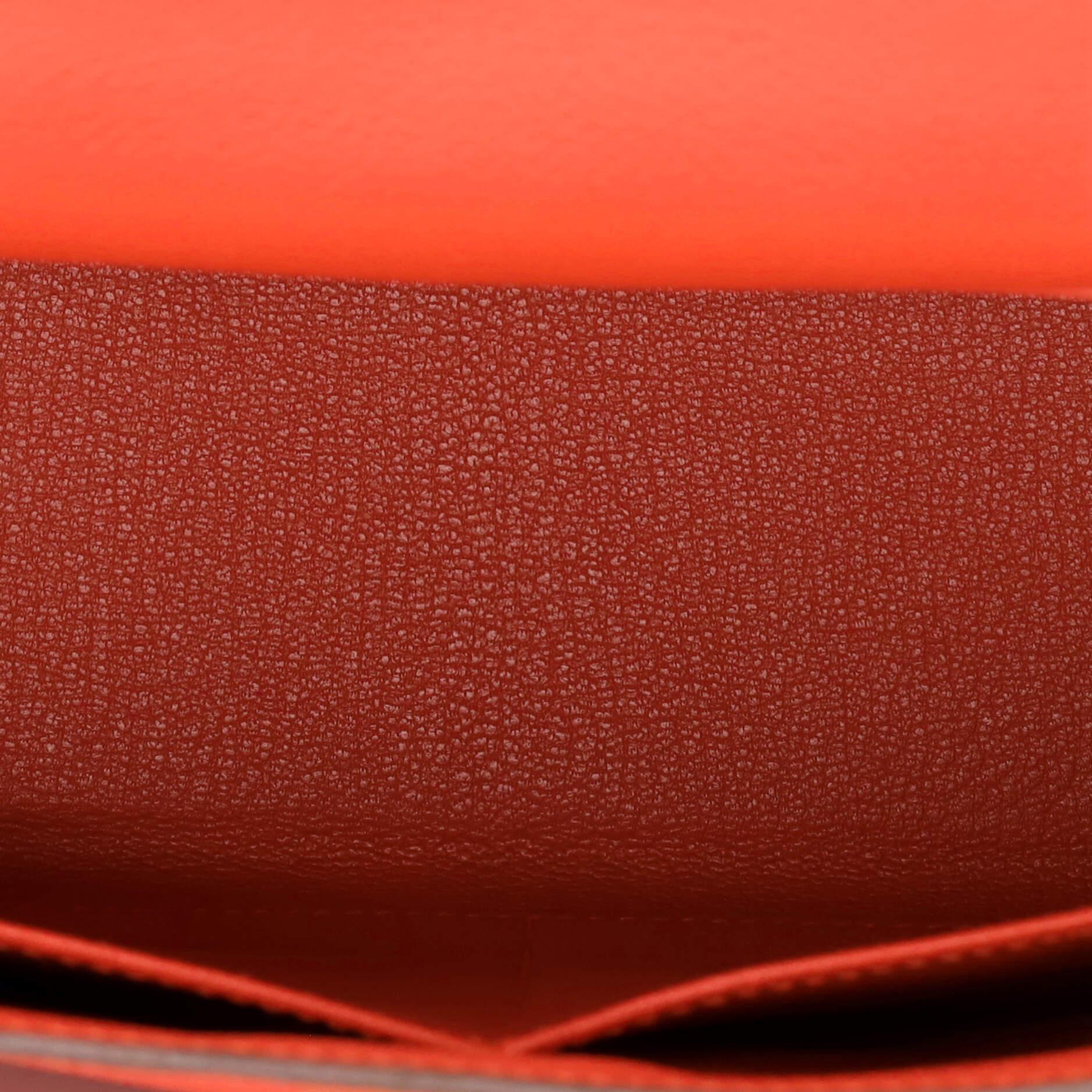 Hermes Kelly Handbag Rouge Tomate Evercolor with Gold Hardware 32 1