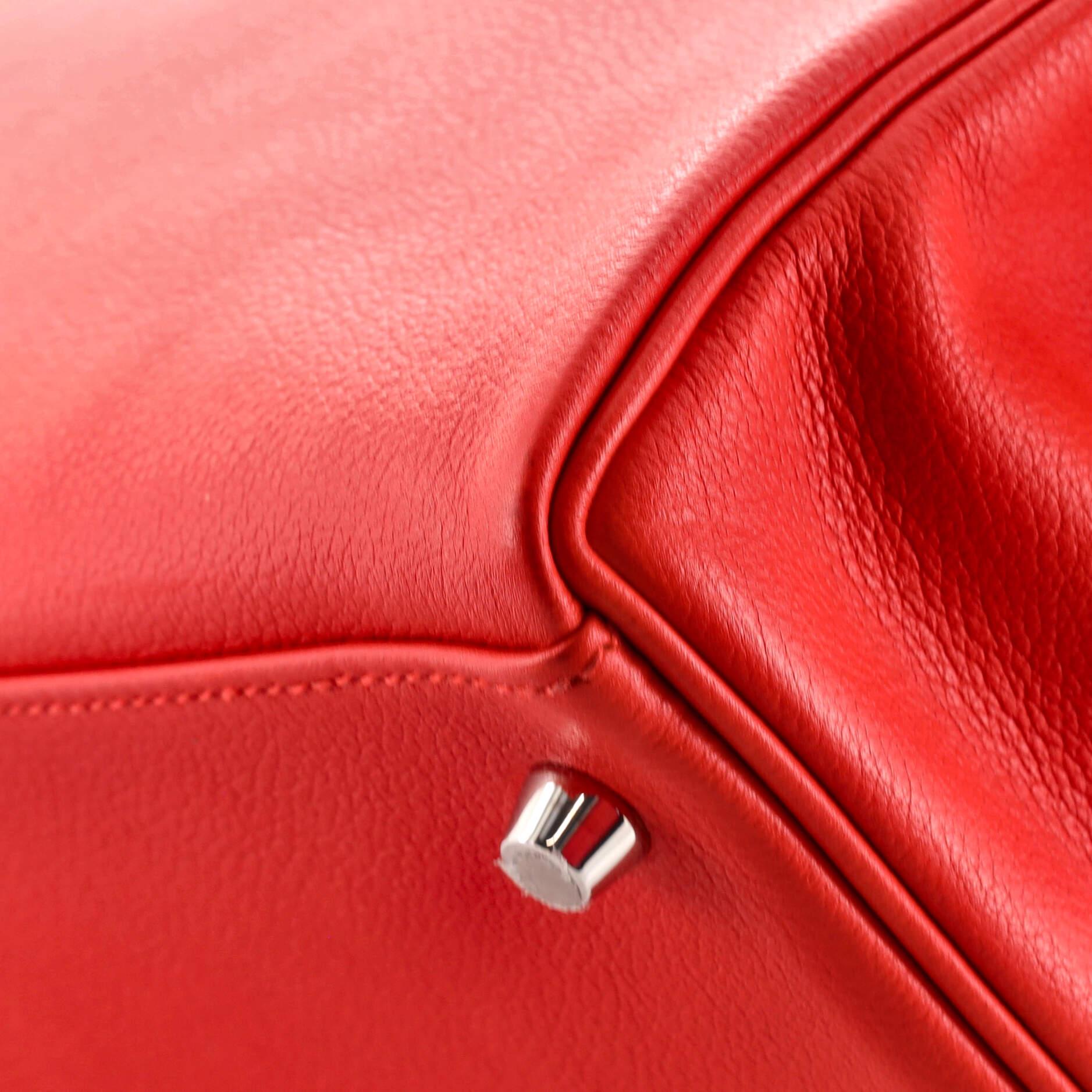 Hermes Kelly Handbag Rouge Tomate Evercolor with Palladium Hardware 32 4