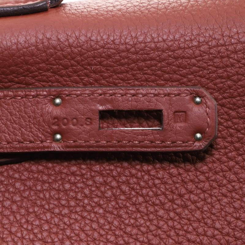Women's or Men's Hermes  Kelly Handbag Rouge Venetian Clemence with Palladium Hardware 28