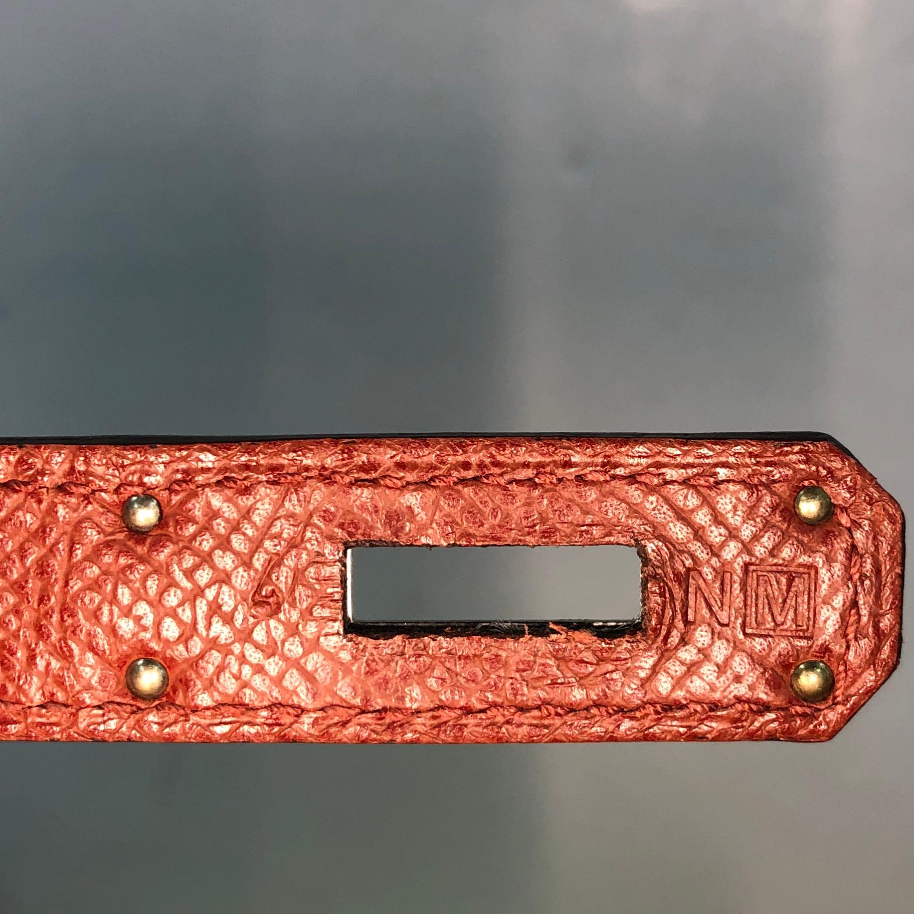 Hermes Kelly Handbag Rouge Venetian Epsom with Palladium Hardware 28 2