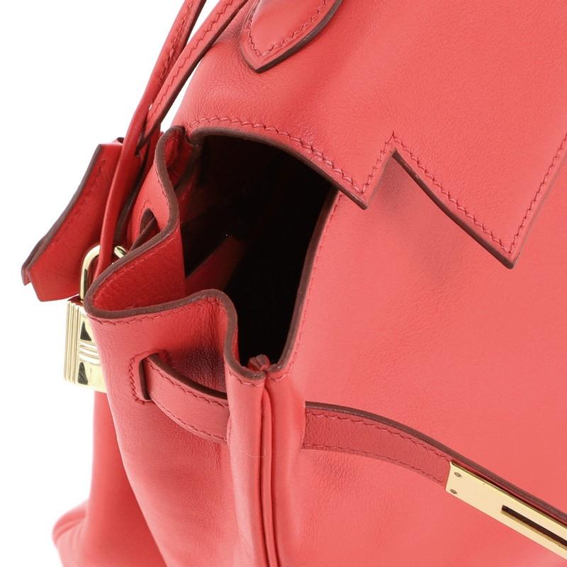 Hermes Kelly Handbag Rouge Vif Gulliver with Gold Hardware 32 4