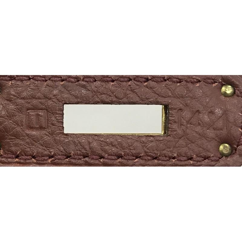 Hermes Kelly Handbag Sienne Togo with Gold Hardware 32 1
