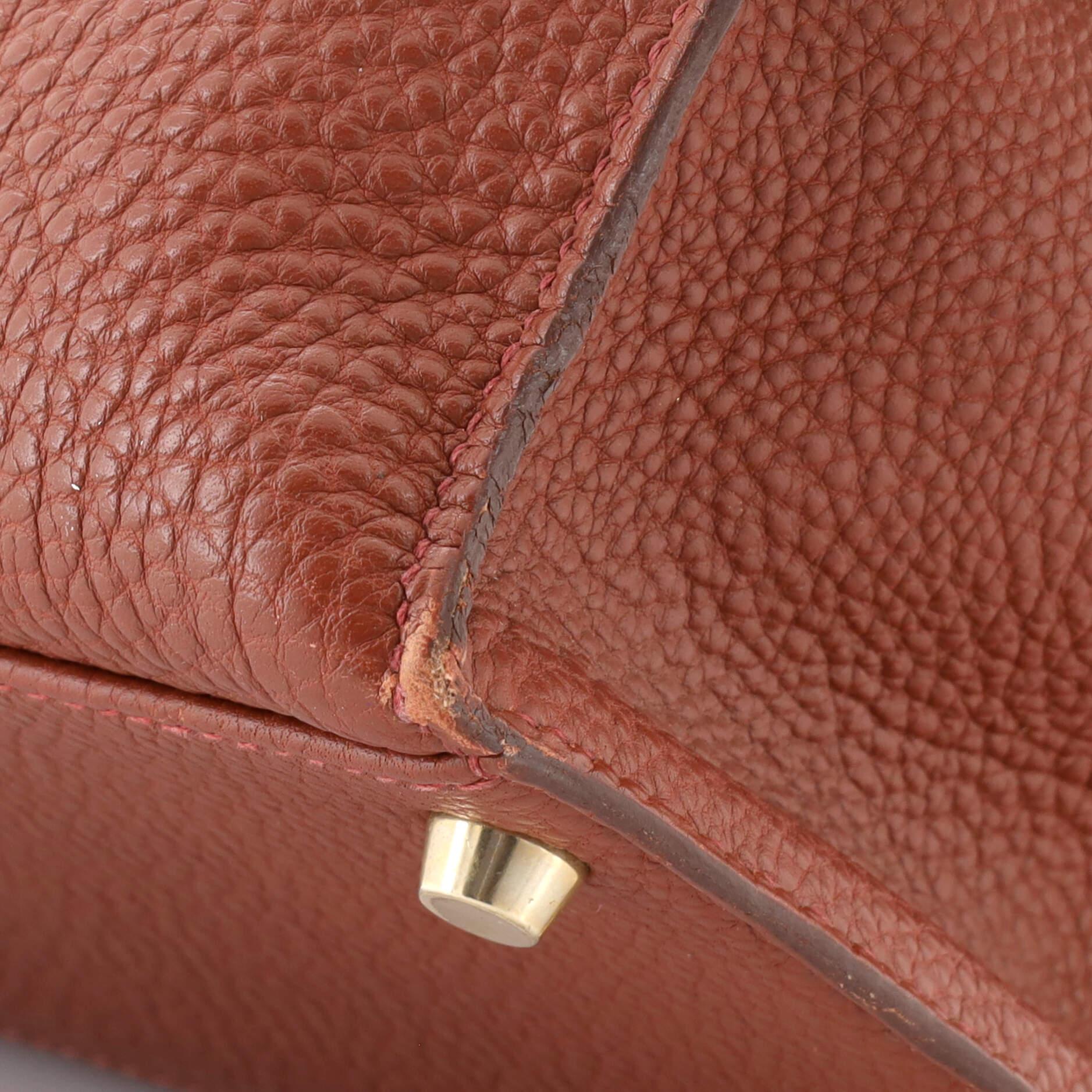 Hermes Kelly Handbag Sienne Togo with Gold Hardware 32 5