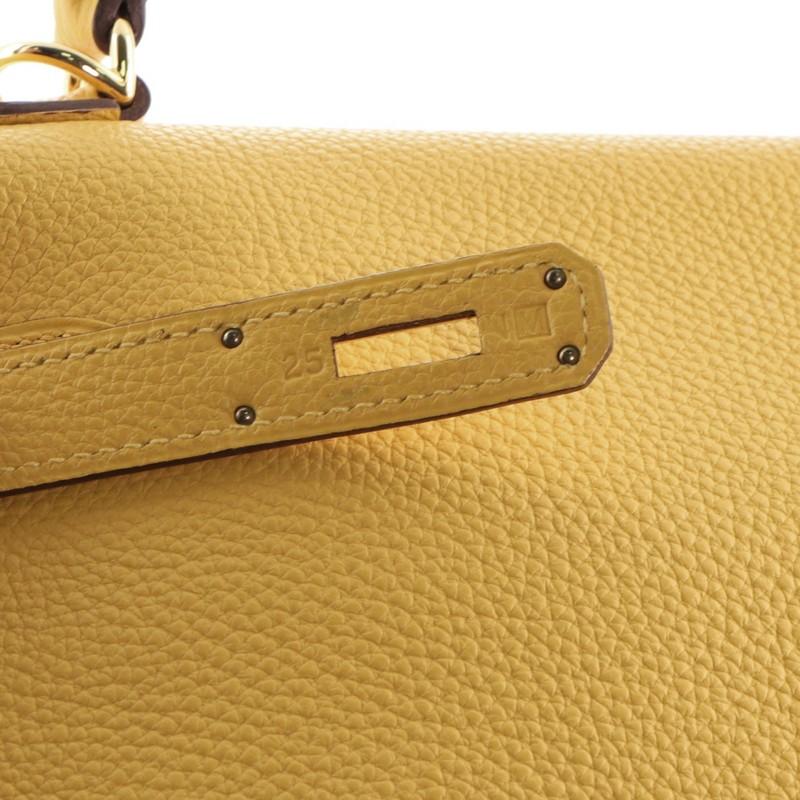 Hermes Kelly Handtasche Soleil Clemence mit Gold Hardware 32 6