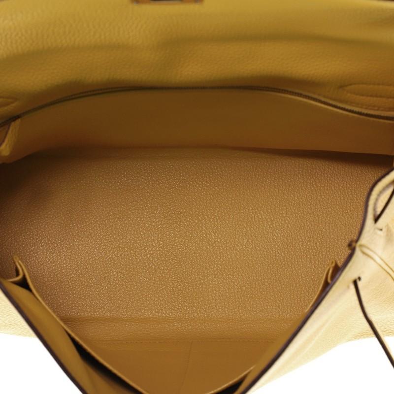 Hermes Kelly Handtasche Soleil Clemence mit Gold Hardware 32 1