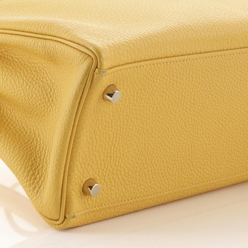 Hermes Kelly Handtasche Soleil Clemence mit Gold Hardware 32 3