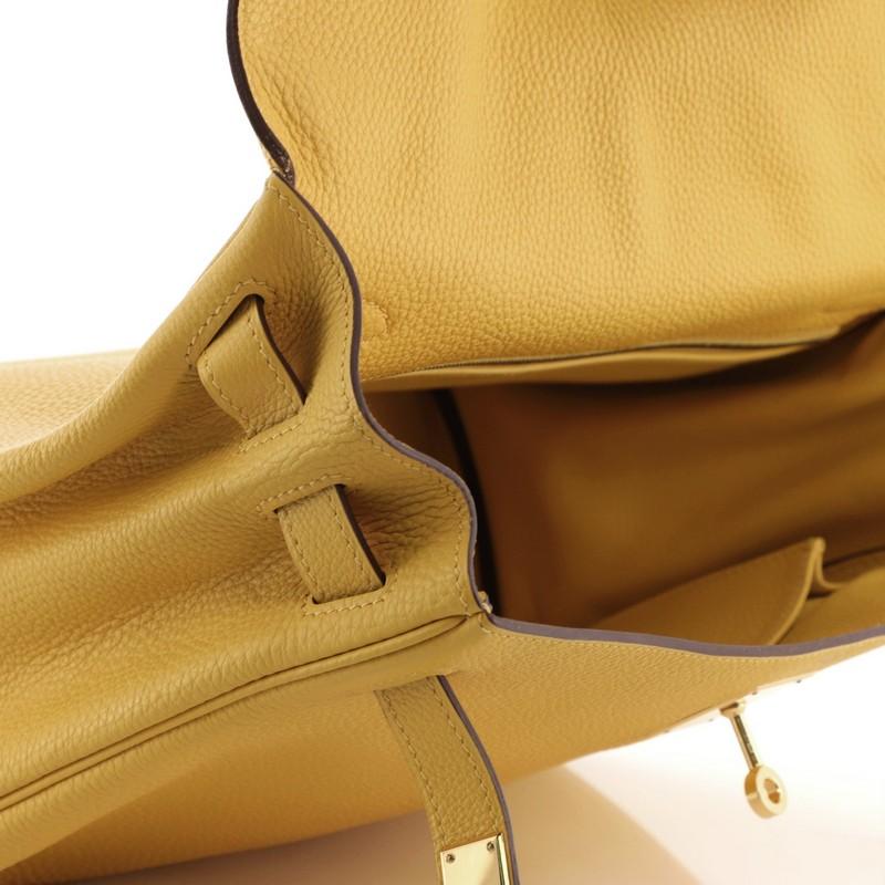 Hermes Kelly Handtasche Soleil Clemence mit Gold Hardware 32 4