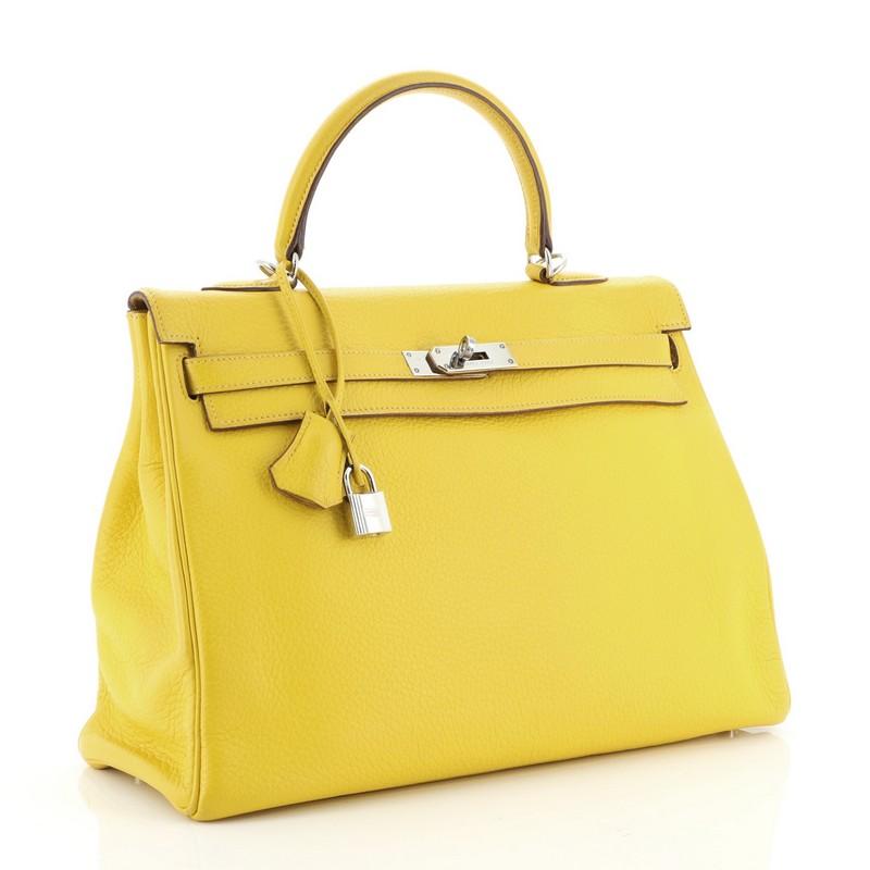 hermes yellow purse