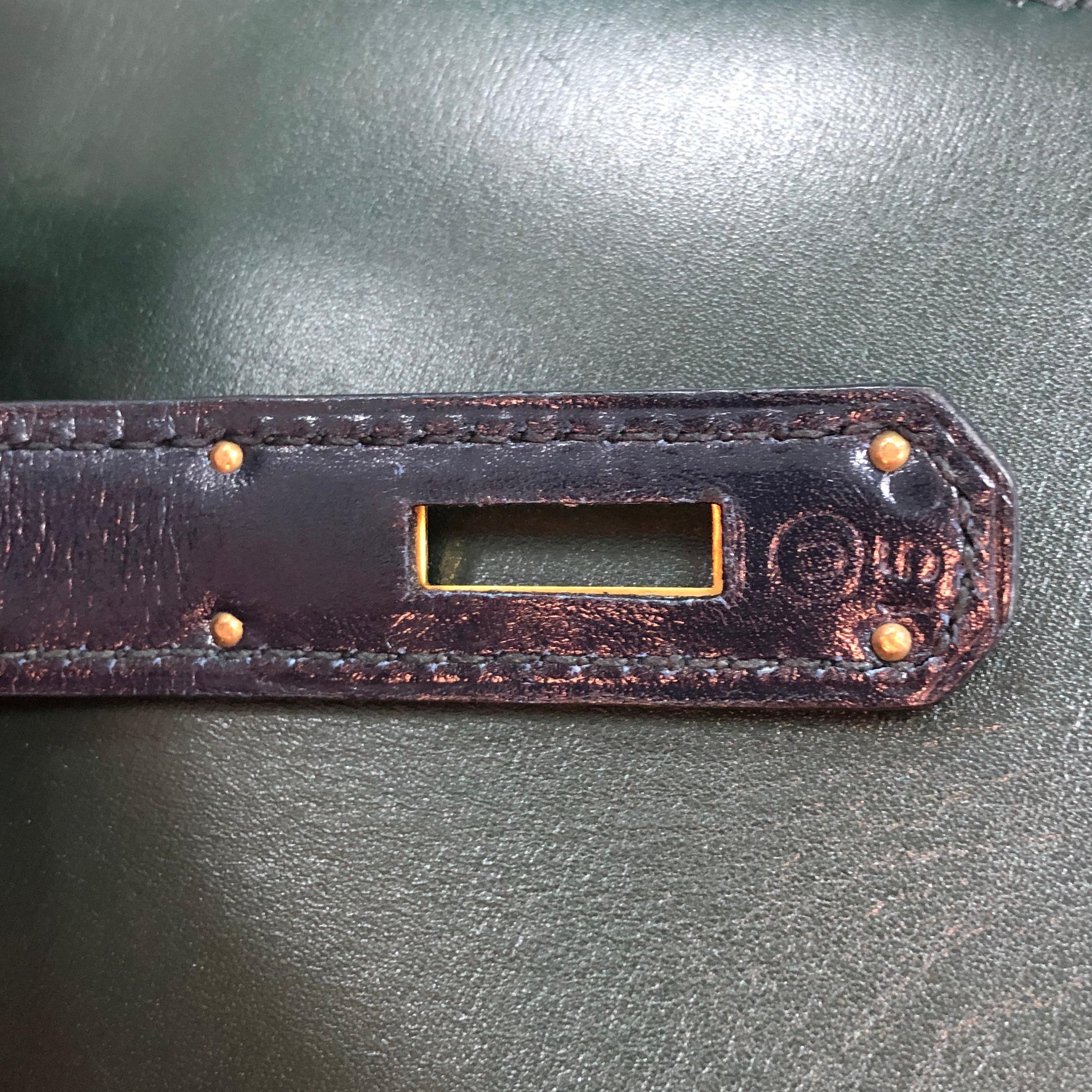 Hermes Kelly Handbag Tricolor Box Calf with Gold Hardware 32 4