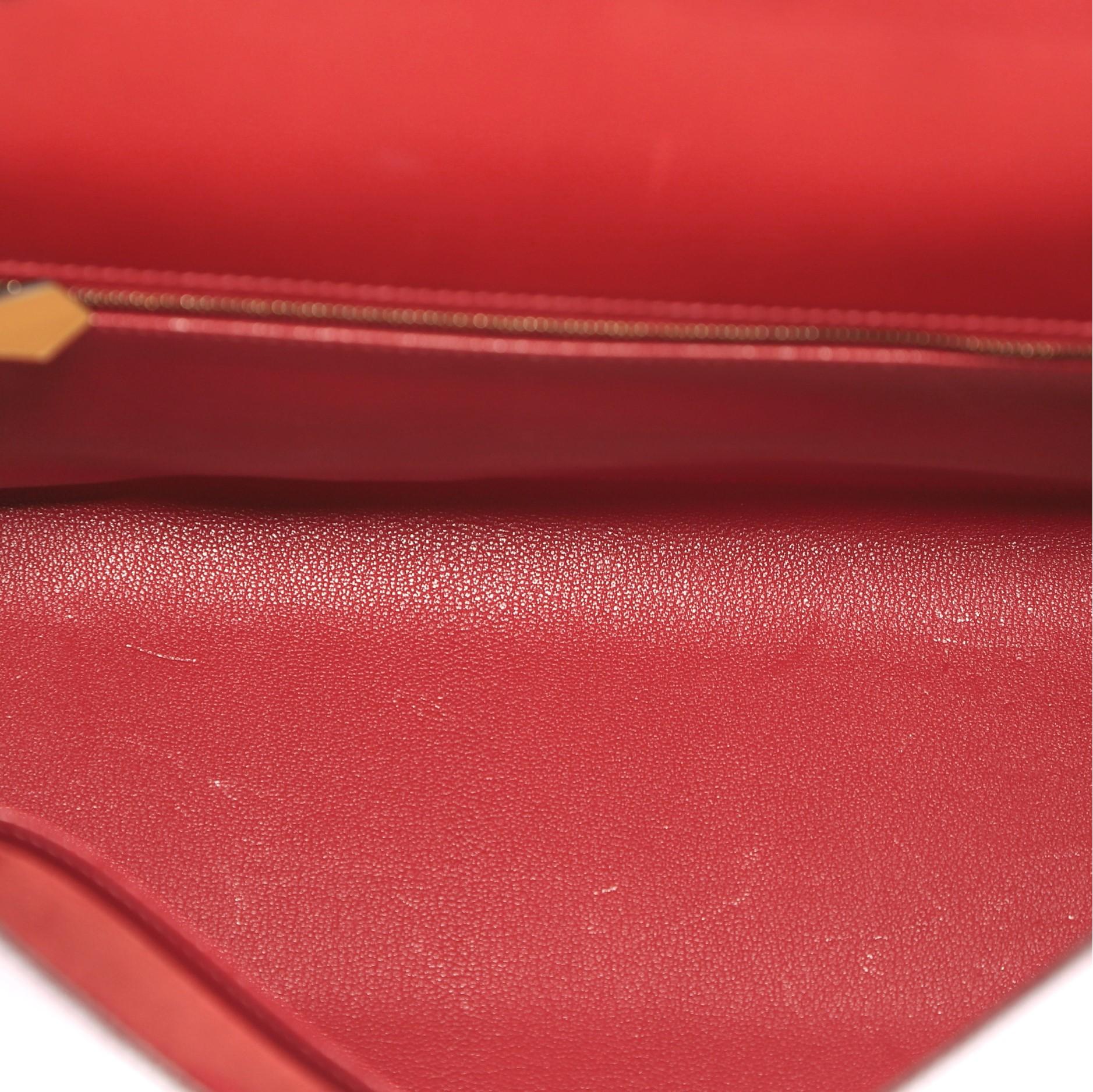 Hermes Kelly Handbag Tricolor Box With Gold Hardware 32 1