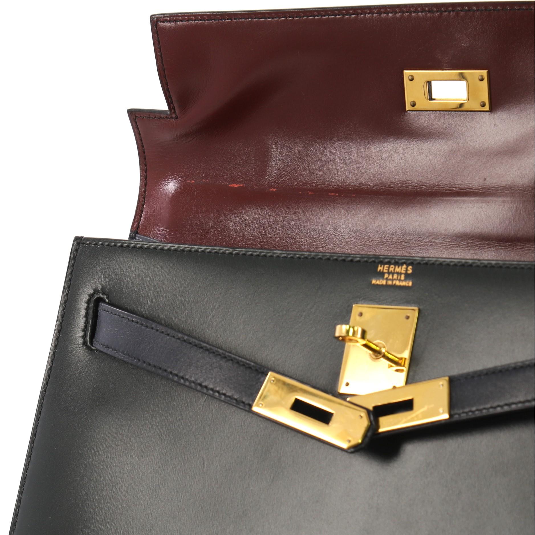 Hermes Kelly Handbag Tricolor Box with Gold Hardware 32 3