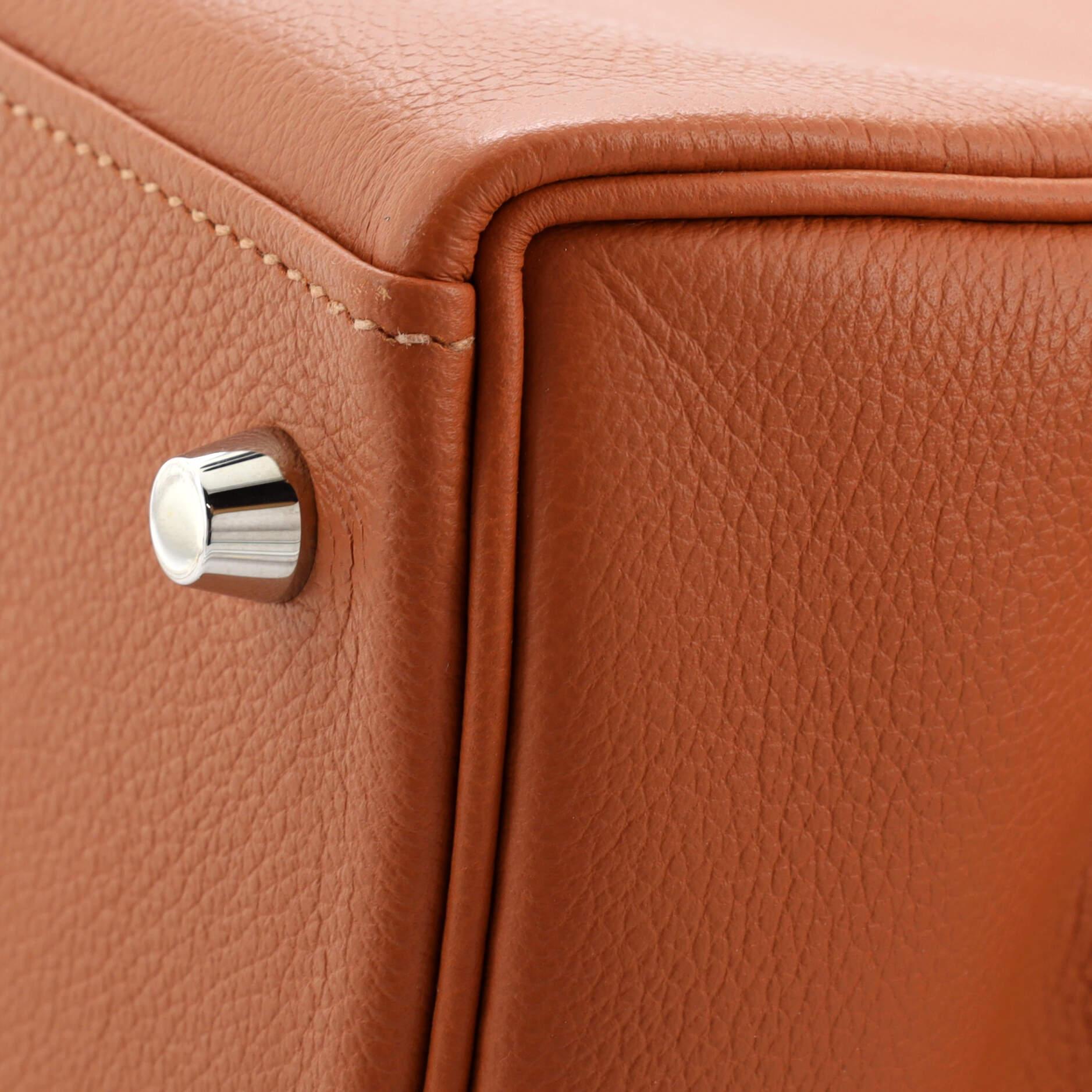 Hermes Kelly Handbag Verso Evercolor with Palladium Hardware 28 3