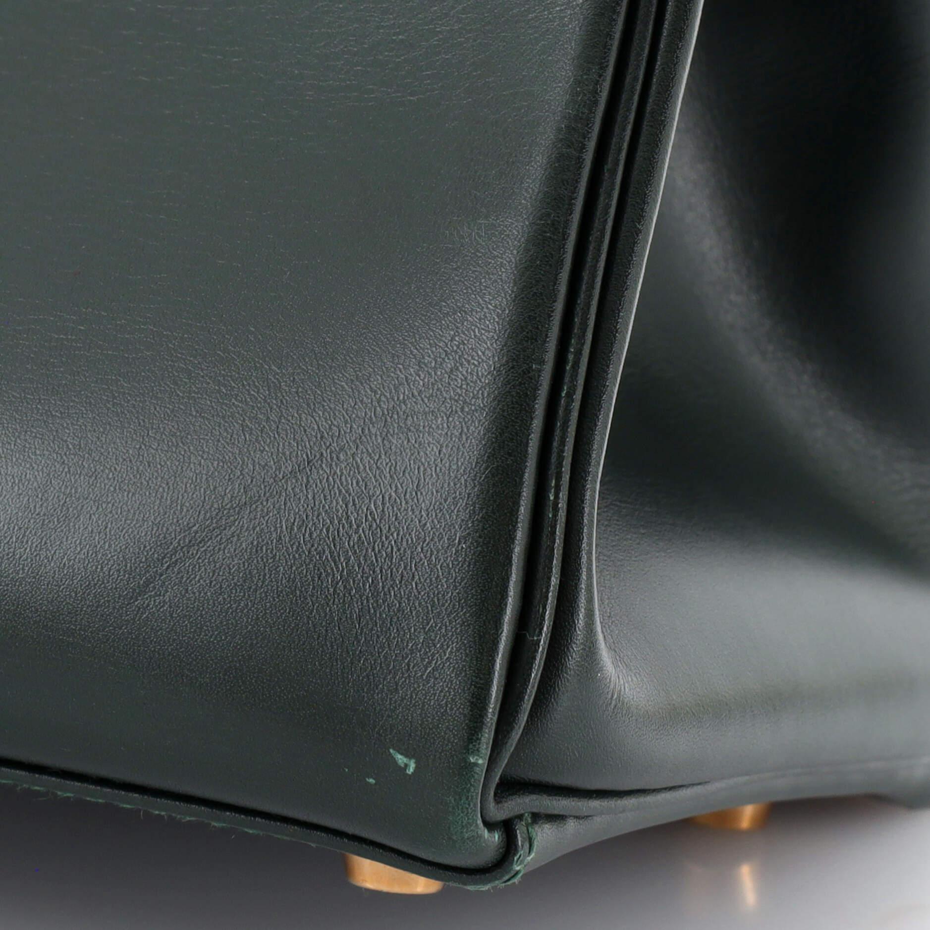 Hermes Kelly Handbag Vert Anglais Box Calf with Gold Hardware 35 8